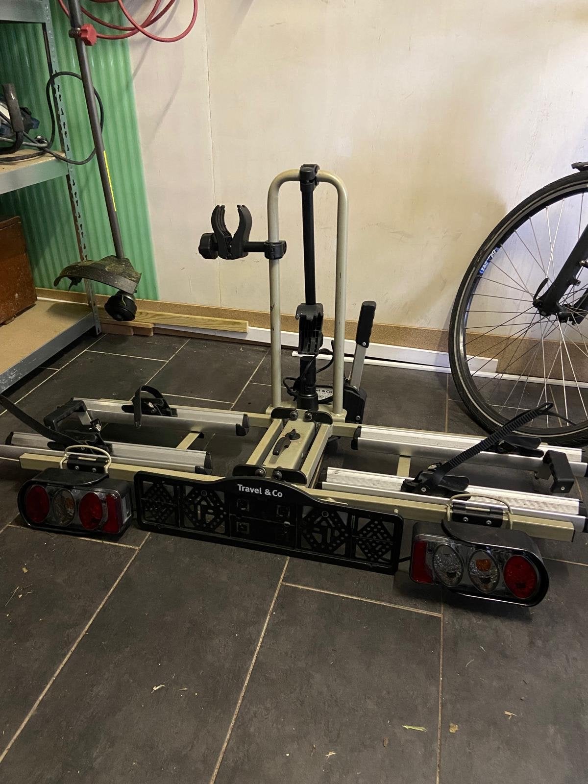 Travel & Co Trekhaakdrager - Type FLEX voor 2 fietsen, Ophalen, Gebruikt, 2 fietsen, Trekhaakdrager