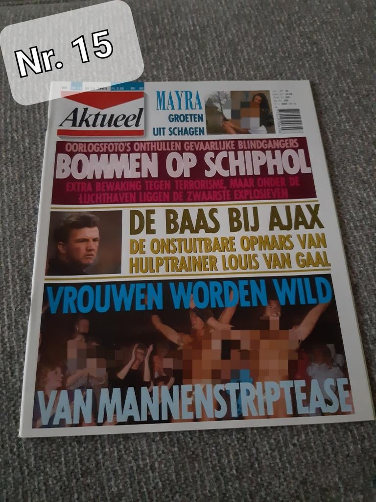 15.Aktueel 1989. Louis van Gaal. Hans Knoop. Mayra Groot. Ro, Ophalen of Verzenden, 1980 tot heden, Tijdschrift