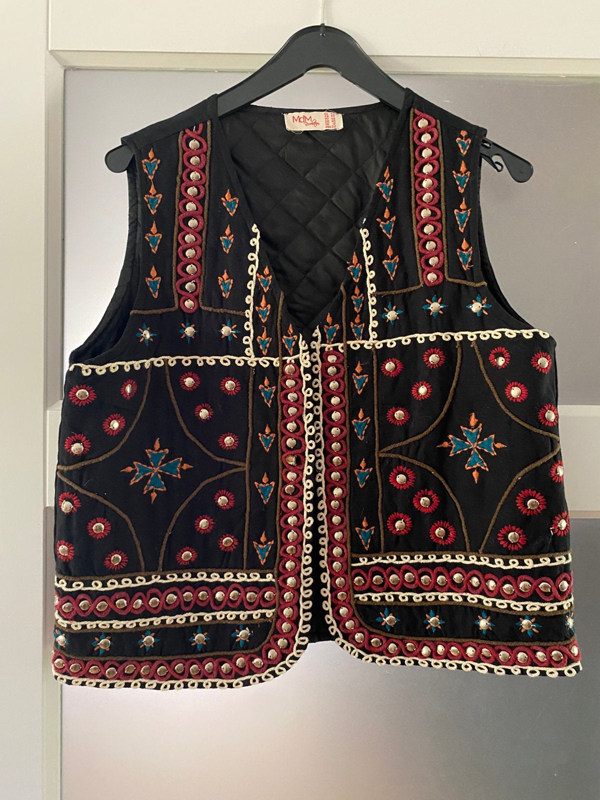 Prachtig geborduurd vintage gilet – Md’M maat L/XL(40/42), Ophalen of Verzenden, Zo goed als nieuw, Maat 42/44 (L), Meerkleurig