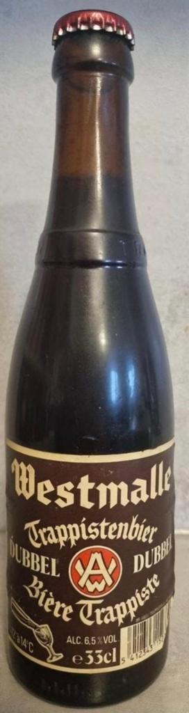 Vintage Westmalle Trappistenbier Dubbel – ’90's, Verzamelen, Ophalen of Verzenden, Zo goed als nieuw, Flesje(s), Overige merken