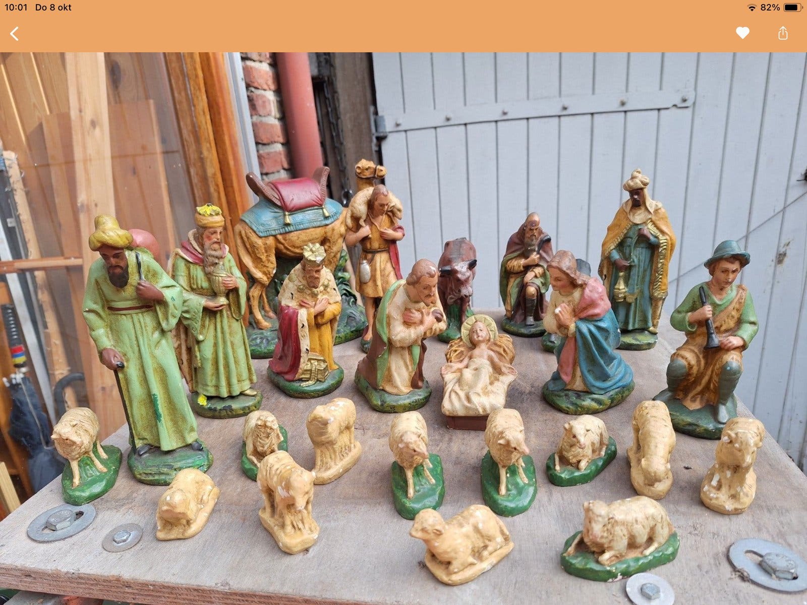 Antieke kerstgroep compleet, Diversen, Ophalen of Verzenden, Zo goed als nieuw