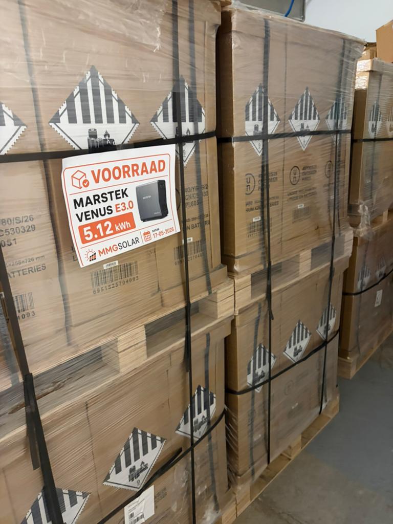 Marstek Venus E3.0 5.12kWh | Garantie, Service & Support !!!, Info@mmgsolar.nl, 200 wattpiek of meer, Nieuw, Ophalen of Verzenden