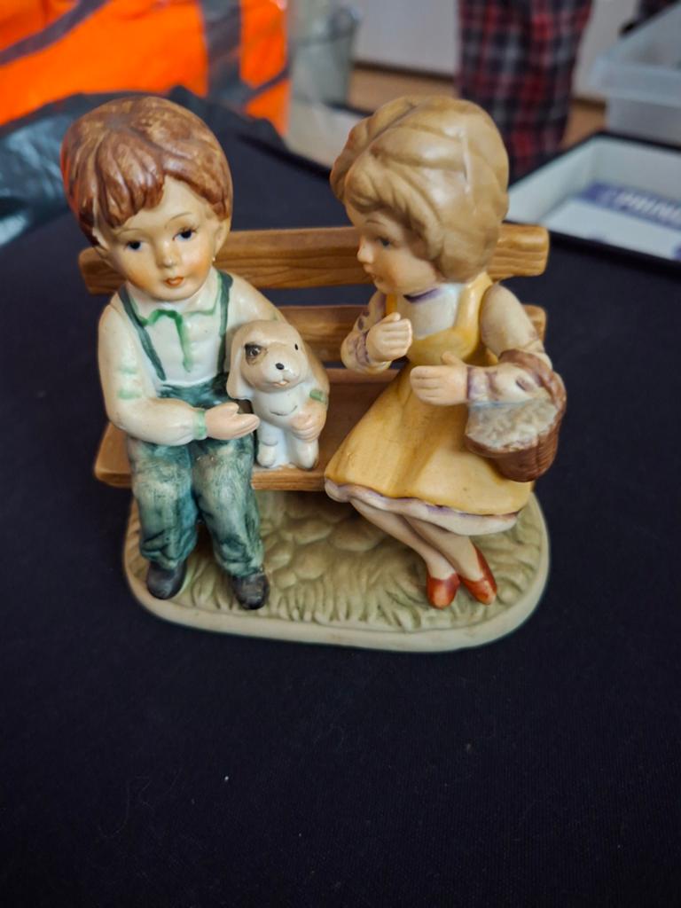 Diverse decoratieve beeldjes en schalen, Verzamelen, Beelden en Beeldjes, Ophalen of Verzenden, Gebruikt, Mens