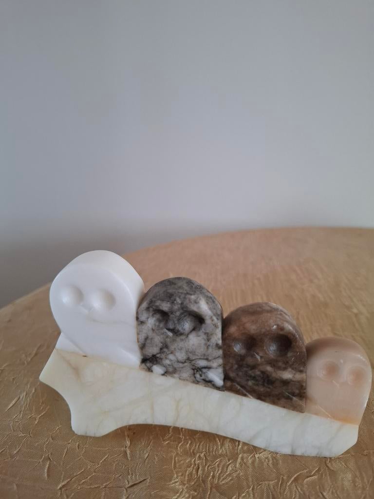 Decoratieve Uilen Beeldjes van Steen, Verzamelen, Beelden en Beeldjes, Ophalen of Verzenden