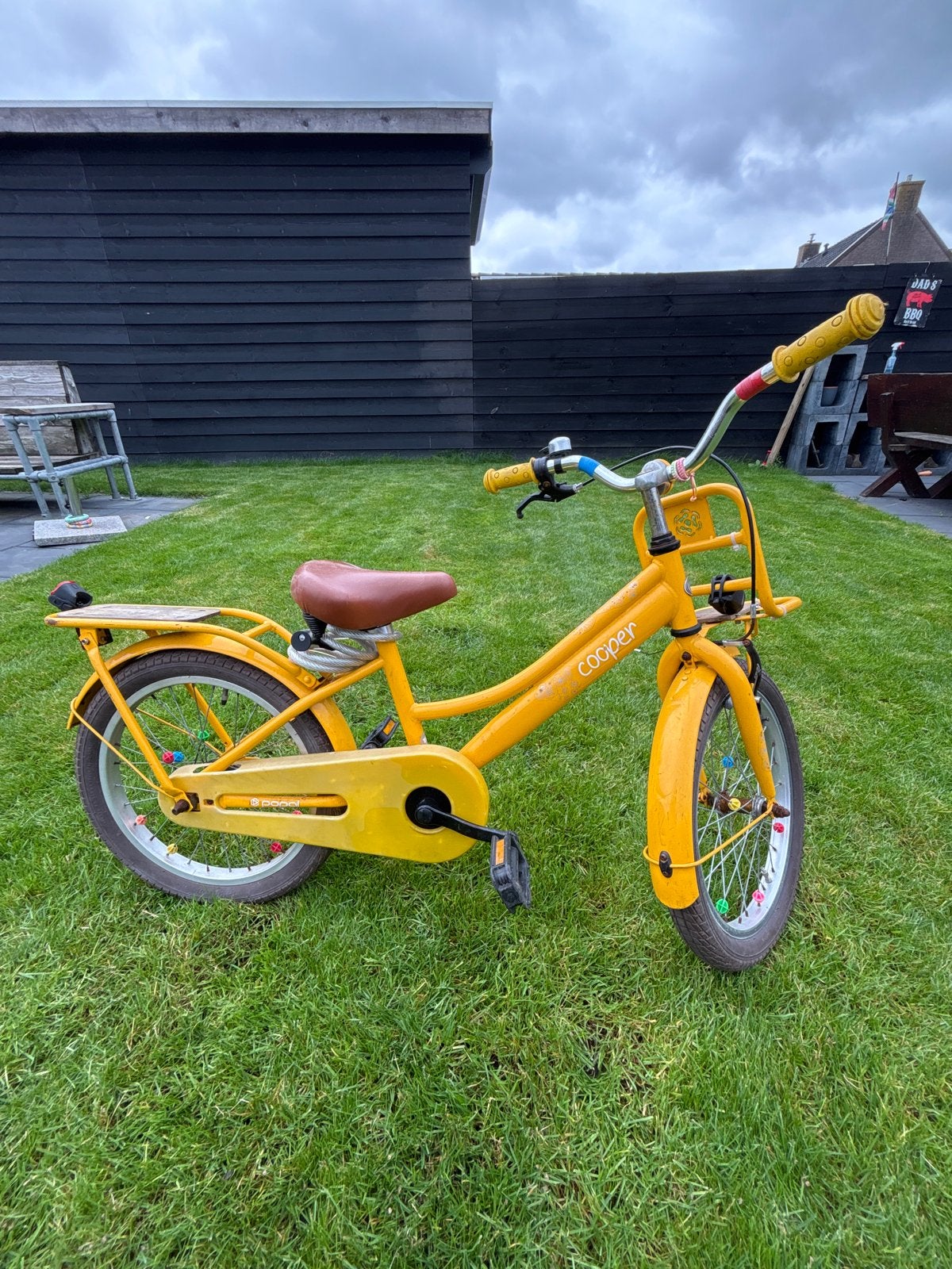 Cooper kinderfiets 18 inch, Ophalen of Verzenden, Gebruikt, Terugtraprem, 16 tot 20 inch