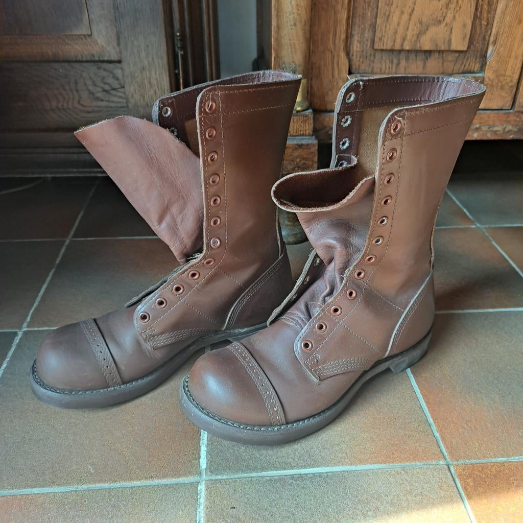 Echte US corcoran jump boots met zwarte zool - repro wo2, Ophalen of Verzenden, Landmacht, Amerika, Kleding of Schoenen