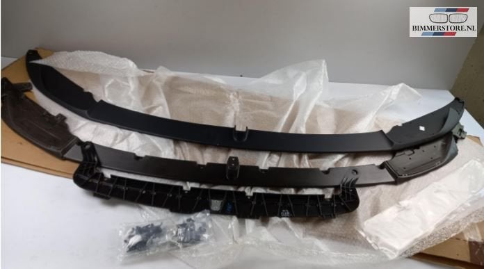 M Performance mat zwart voorbumper lip spoiler set nieuw BMW, Nieuw, Ophalen of Verzenden, -, Achterklep