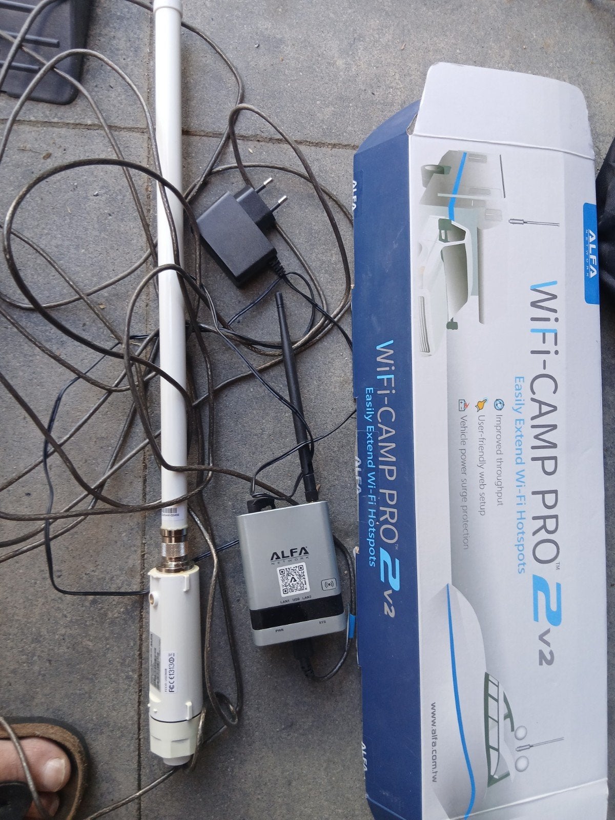 WiFi camp pro 2v2, Ophalen