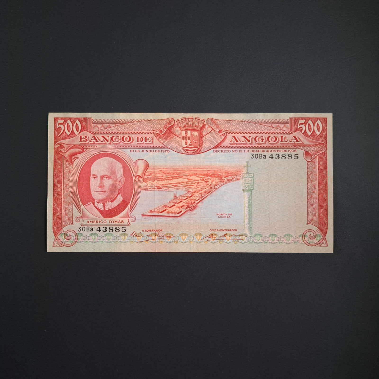 500 escudo Angola #045, Verzenden, Overige landen, Los biljet