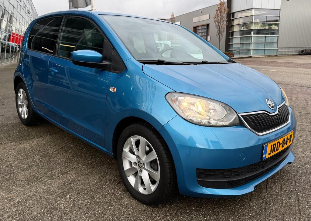 Skoda CITIGO 1.0 CLEVER EDITIE | Stoelverwarming /APK/RIJKLA, Auto's, Voorwielaandrijving, Euro 6, Blauw, Handgeschakeld