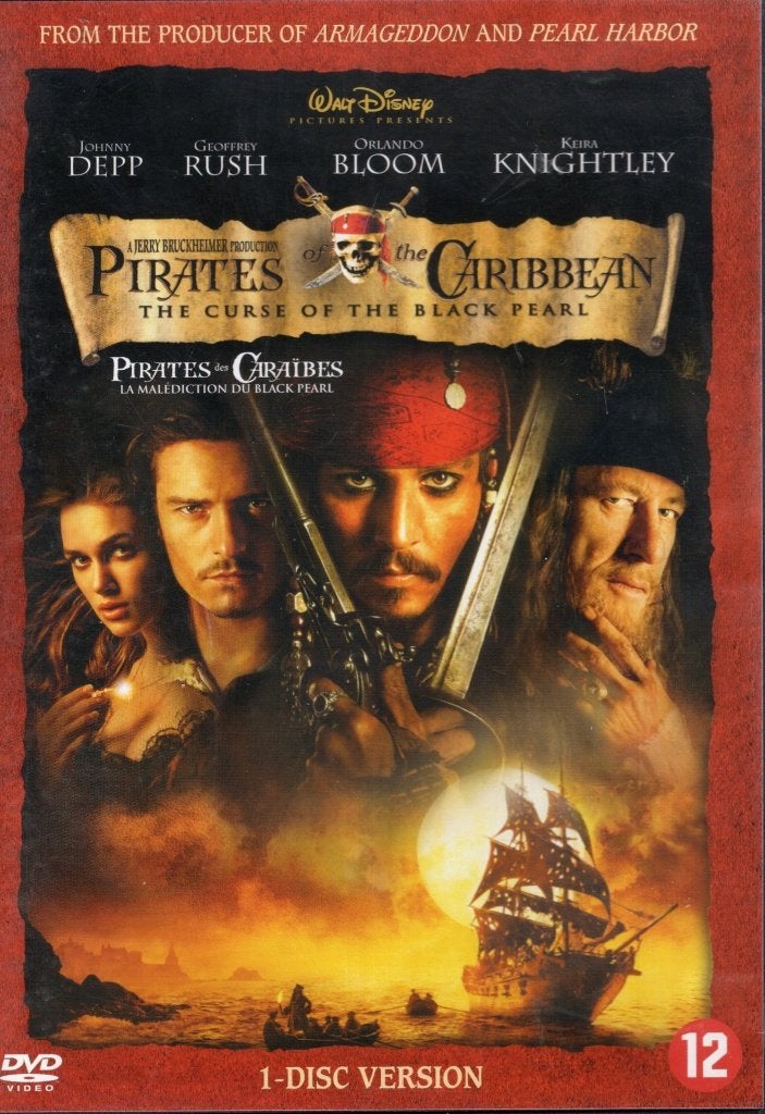 Pirates Of The Caribbean The Curse Of The Black Pearl DVD, Alle leeftijden, Ophalen of Verzenden, Zo goed als nieuw, Fantasy