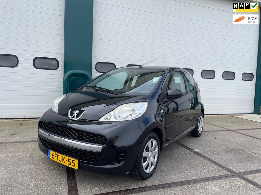 Peugeot 107 1.0-12V XR Airco!, Auto's, Peugeot, Stof, Gebruikt, Zwart, Bedrijf