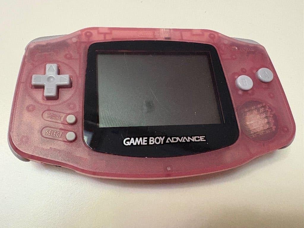 Nintendo Gameboy Advance Clear Pink - Spelcomputer, Ophalen of Verzenden, Gebruikt, Game Boy Advance
