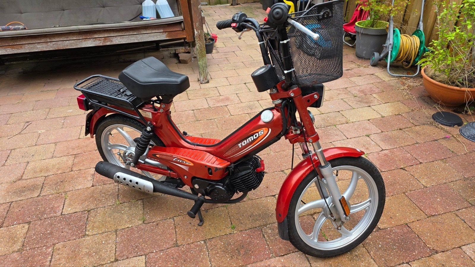Nette Tomos de Luxe snorfiets met elektrische start, Ophalen