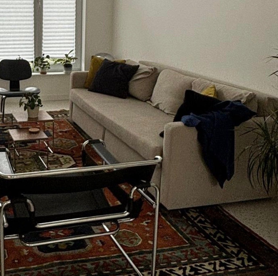 IKEA FRIHETEN slaapbank, 3-zits, Huis en Inrichting, Slaapkamer | Slaapbanken, Ophalen, Beige, Tweepersoons, Zo goed als nieuw