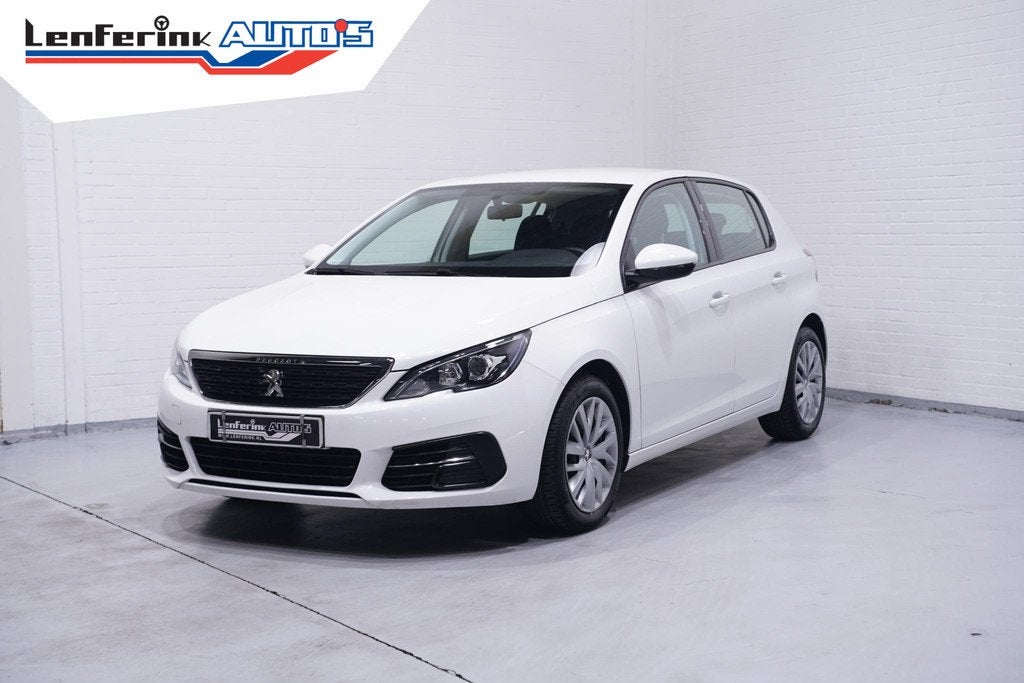 Peugeot 308 1.2 PureTech Blue Lease Navi Clima Apple Carplay, Auto's, Peugeot, Voorwielaandrijving, Stof, Gebruikt, Euro 6
