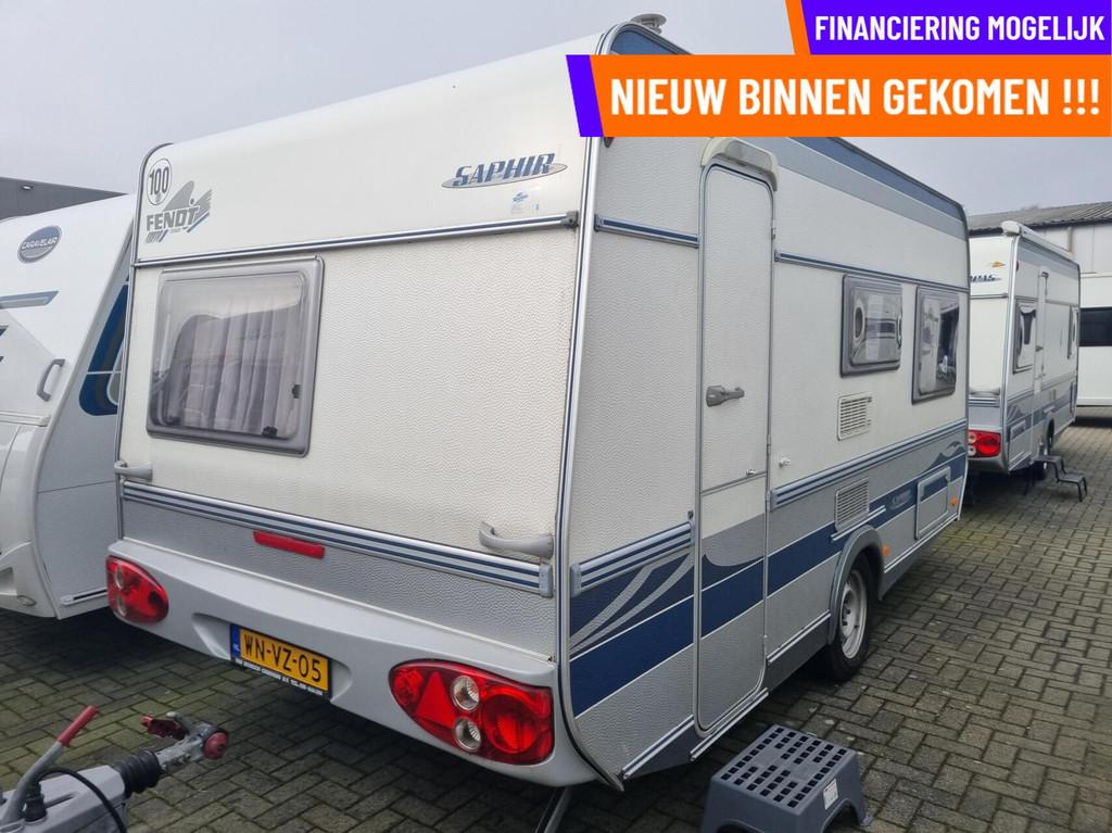 FENDT saphir 450 AIRCO + VOORTENT + LUIFEL + DWARSBED, Caravans en Kamperen, Caravans, Serviceluik, Bedrijf, Tot en met 4, 1000 - 1250 kg