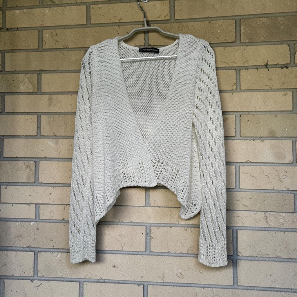 La Fée Maraboutée Vest Maat L/XL Wit Gehaakt Boho, Lfm, Verzenden, Wit, Lfm