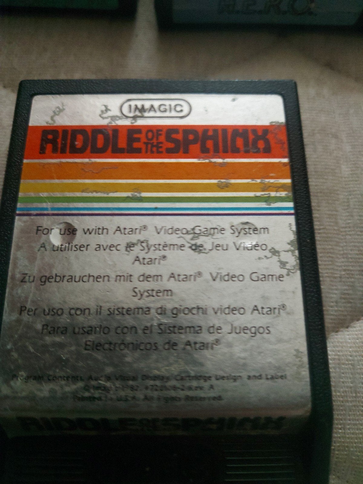 Riddle of the Sphinx - Atari 2600 (IMAGIC), Ophalen of Verzenden