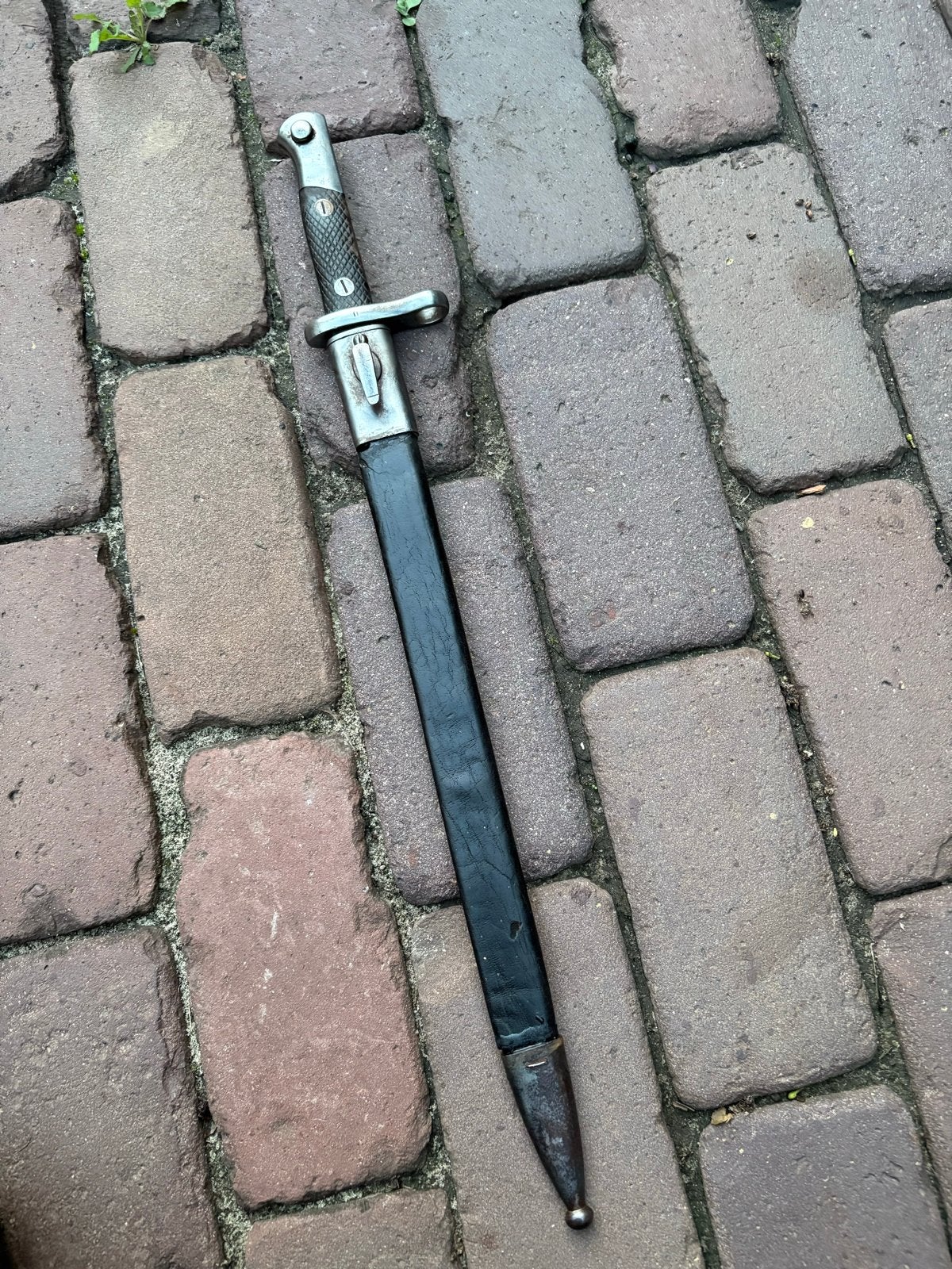 Antieke toledo bajonet met schede, Ophalen of Verzenden, Landmacht, Overige gebieden, Mes of Dolk