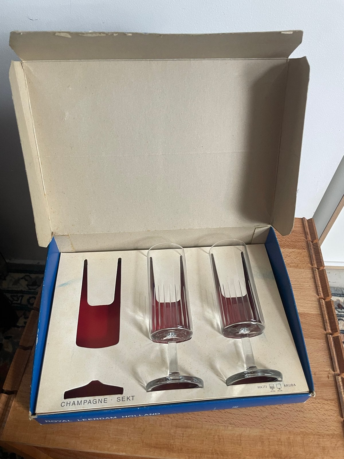 Royal Leerdam 'Haiti' Champagneglazen, Antiek en Kunst, Ophalen of Verzenden