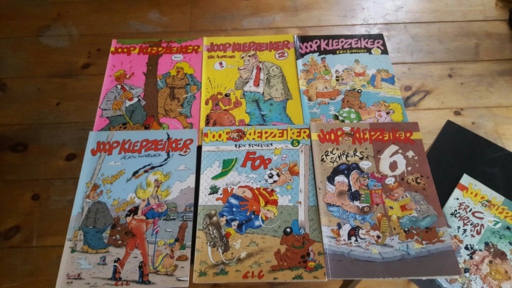 Joop Klepzeiker- Eric Schreurs: deel 1 tot en met 7-netjes, Eric Schreurs, Ophalen of Verzenden, Zo goed als nieuw, Meerdere stripboeken