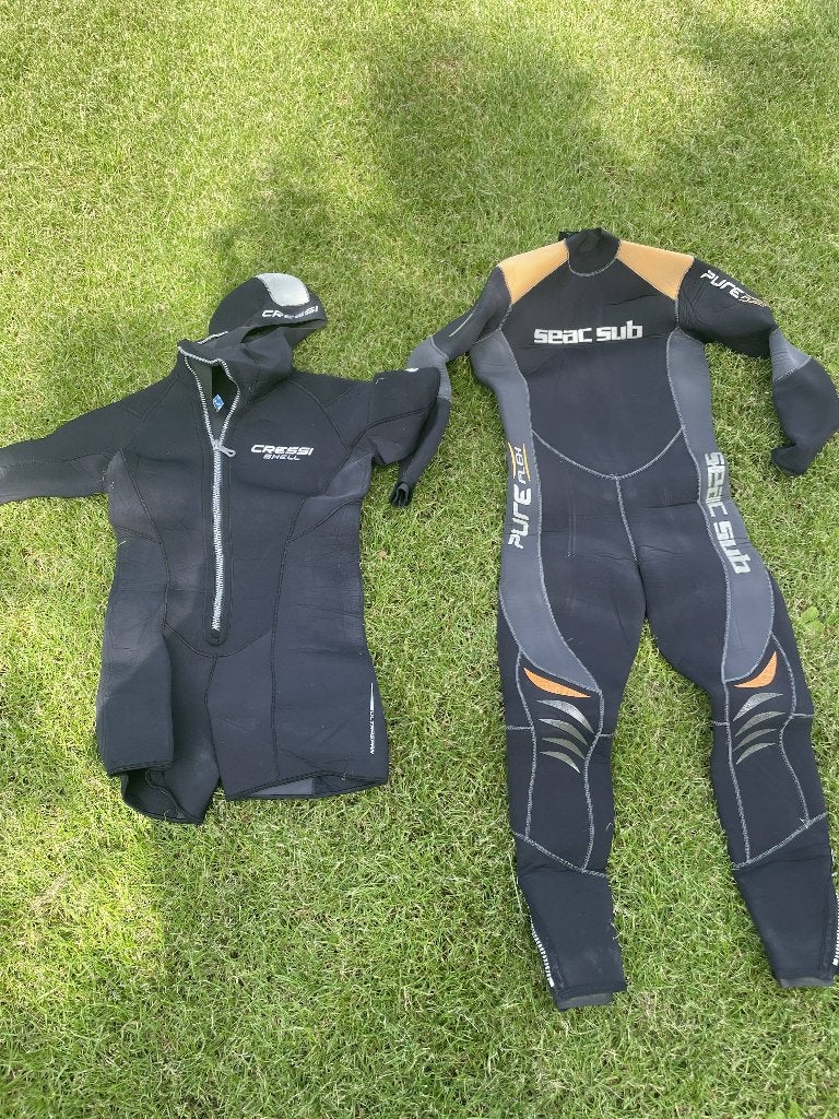 Duikuitrusting te koop – wetsuits, duikschoenen en vinnen, Ophalen of Verzenden, Gebruikt, Duikpak