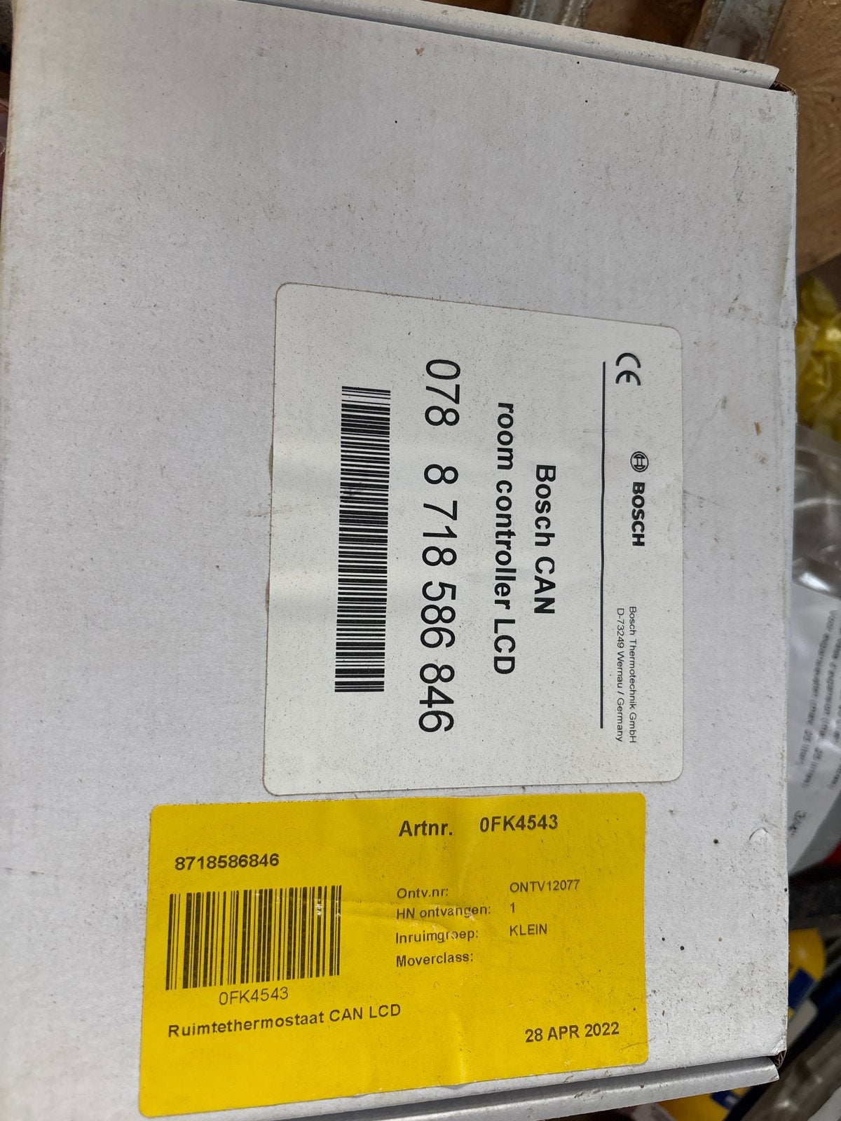 Bosch Compress warmtepomp thermostaat nieuw in doos, Doe-het-zelf en Verbouw, Ophalen of Verzenden, Slimme thermostaat, Nieuw