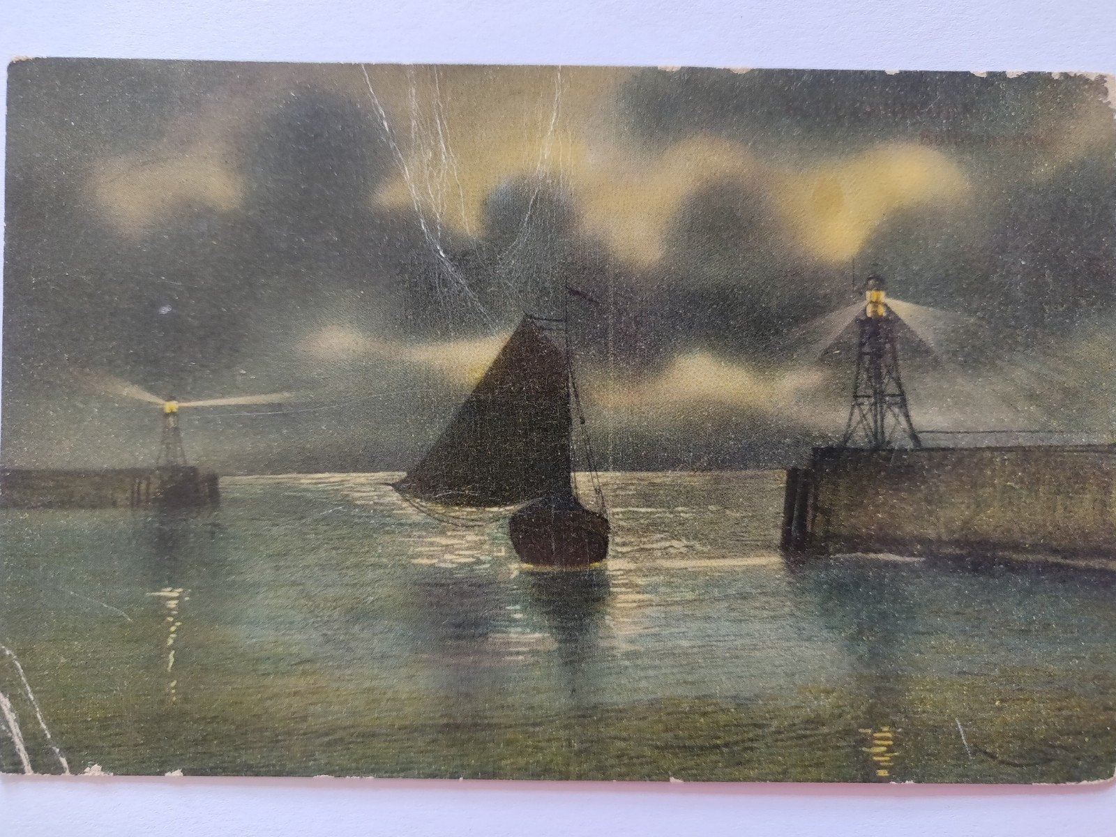 A25 Scheveningen 2x Vuurtoren, Verzamelen, Ophalen of Verzenden, 1920 tot 1940, Zuid-Holland