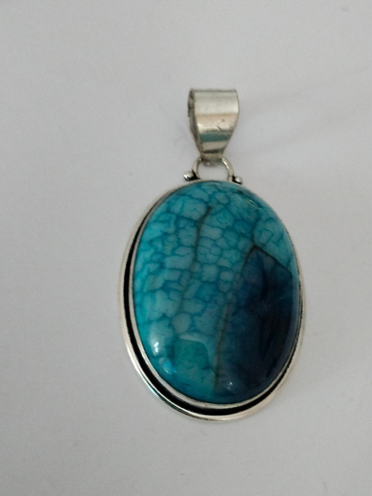 Zilveren hanger met Opal dentric, Overige voorstellingen, Nieuw, Met edelsteen, Zilver