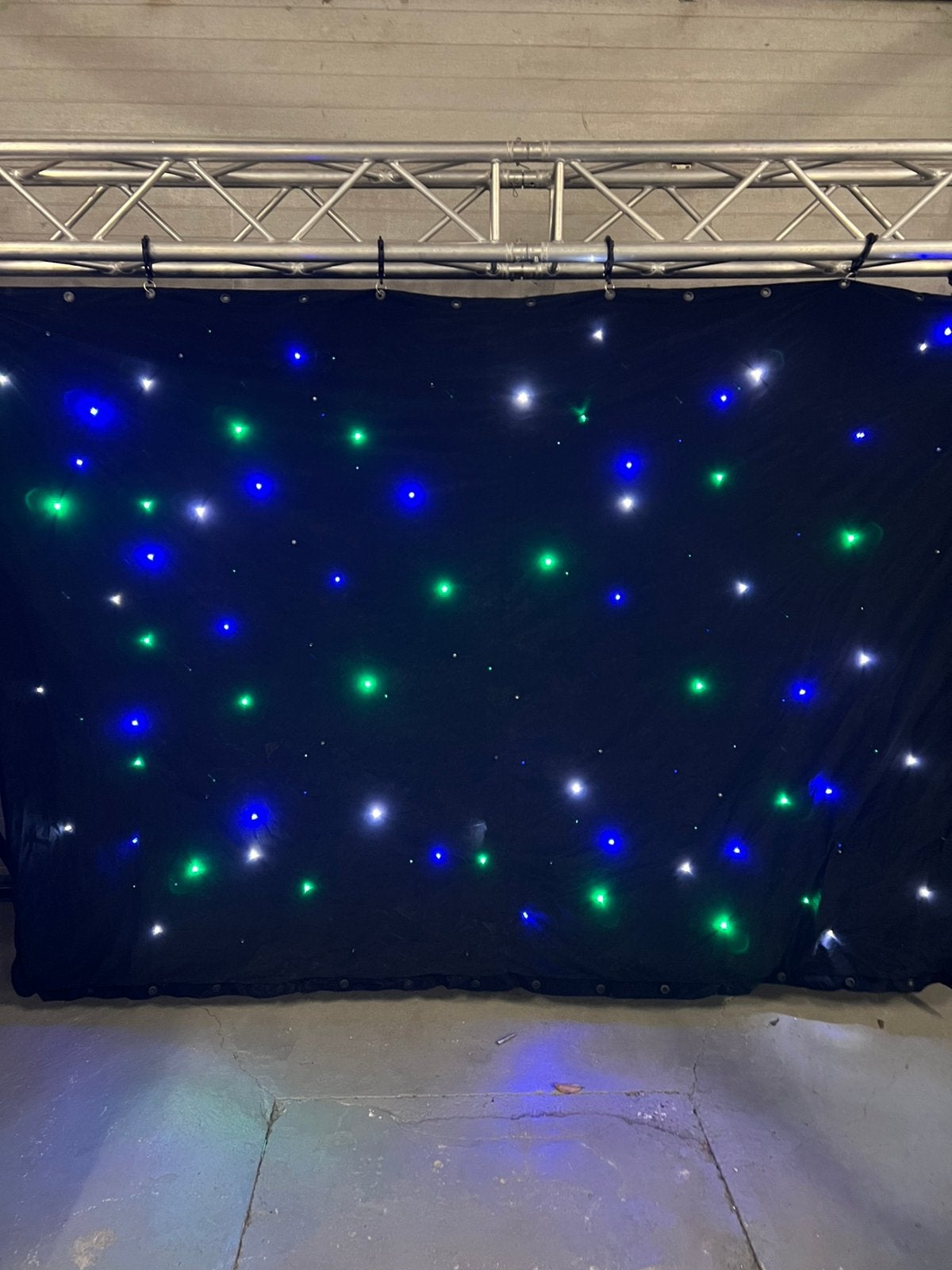BeamZ LED gordijn 2 x 3m met 96 RGBW LEDS en controller, Ophalen of Verzenden, Zo goed als nieuw, Licht