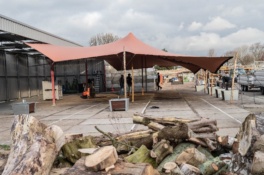 Roze Stretchtent huren! - Exclusieve tent bruiloft te huur!, Ophalen, Nieuw, Geboorte of Huwelijk