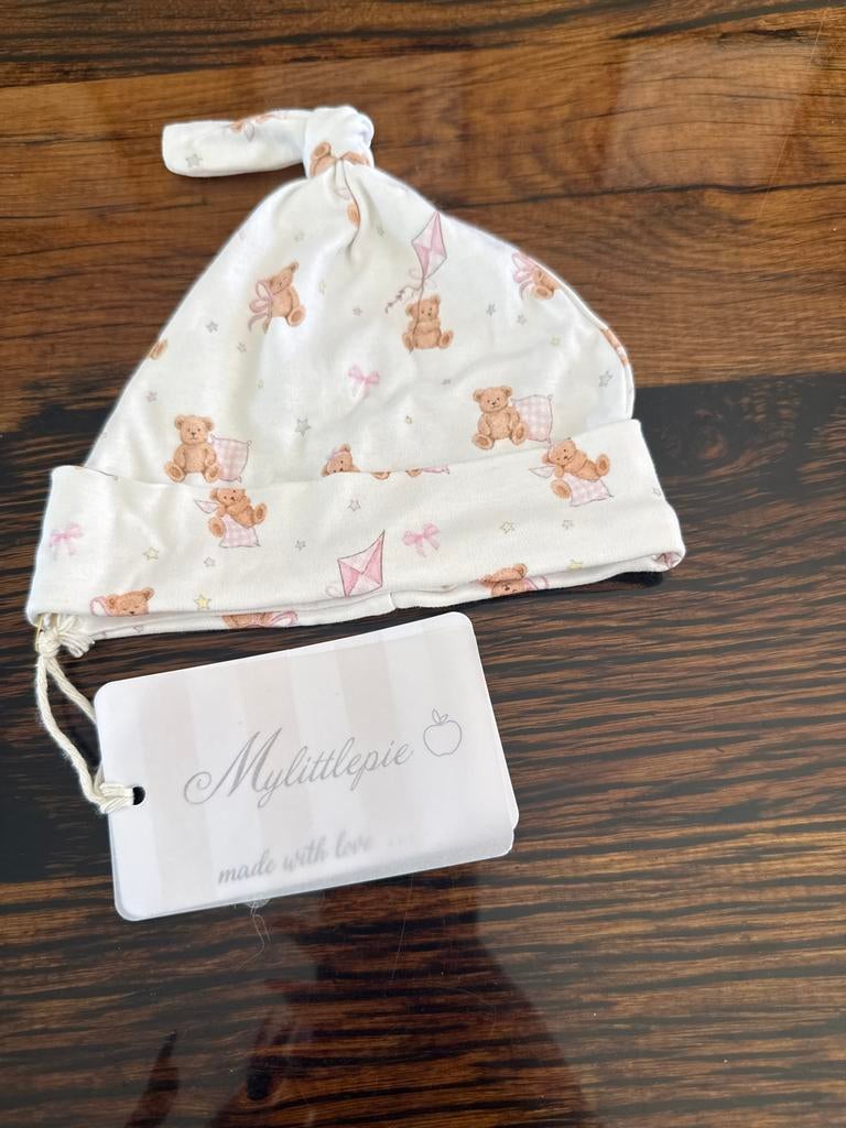 Mylittlepie babymutsje teddybeer roze maat 50/56, Maat 50, Meisje, Ophalen of Verzenden, Zo goed als nieuw