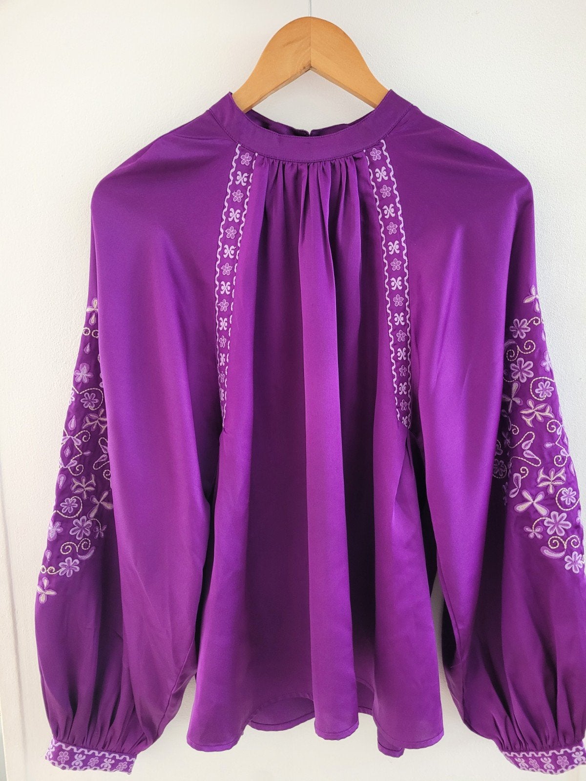 COTTON CLUB BLOUSE PAARS LARGE 40 42, Kleding | Dames, Paars, Maat 42/44 (L), Ophalen of Verzenden, Zo goed als nieuw