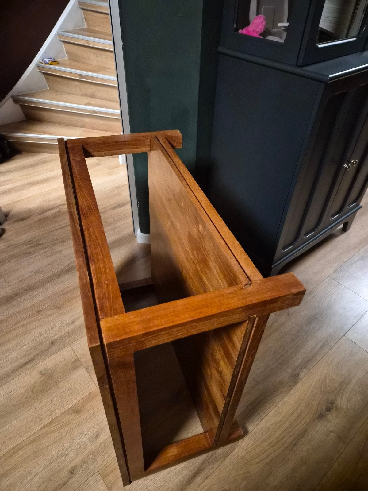 Vierkante teakhouten tafel, Ophalen of Verzenden, Gebruikt, Vierkant, Teakhout