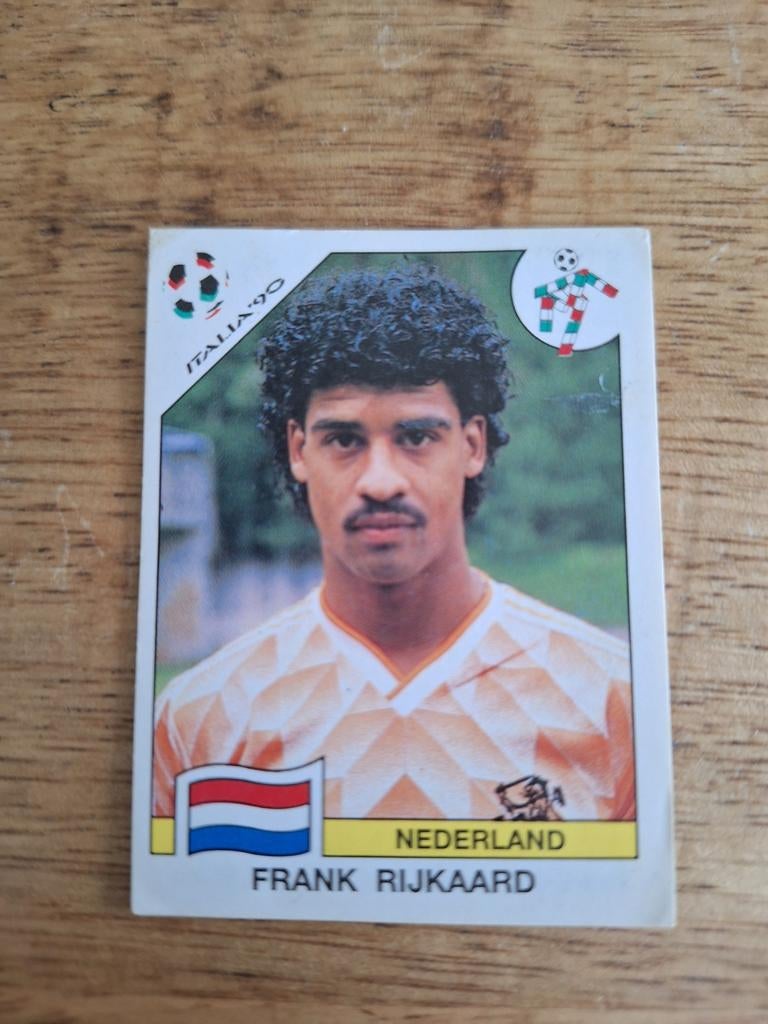 Frank Rijkaard Panini sticker Italia '90, Ophalen of Verzenden, Gebruikt, Sport