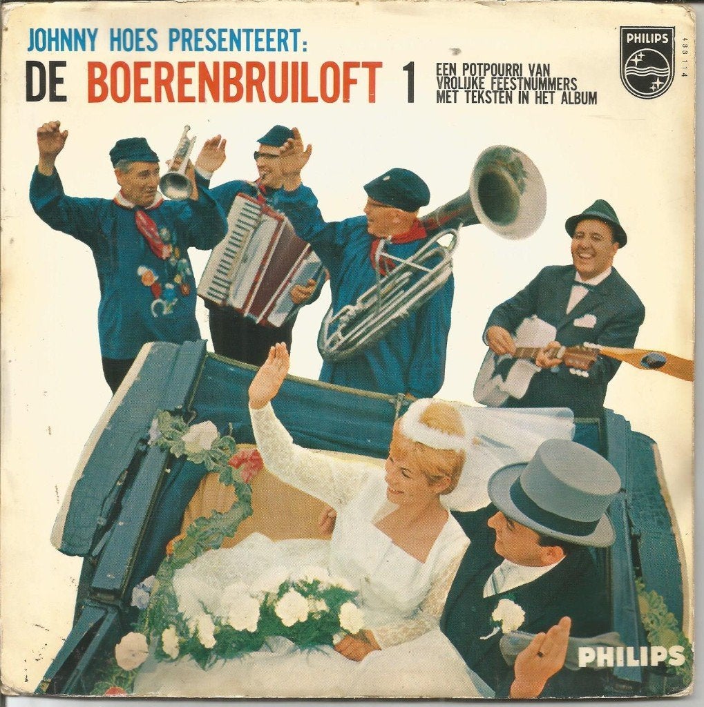 VERKOCHT Johnny Hoes Presenteert – De Boerenbruiloft 1, Gebruikt, Fotohoes, 7 inch, Ophalen of Verzenden