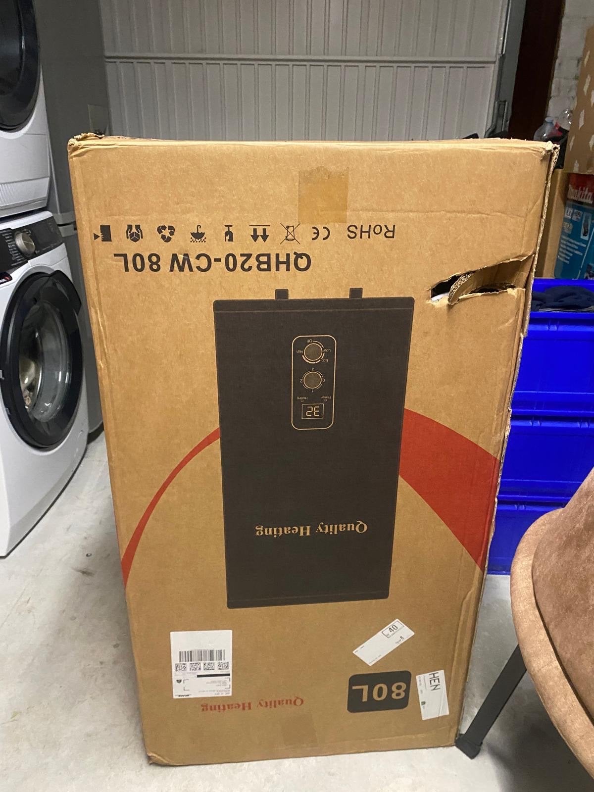 Nieuwe elektrische boiler met aansluitset (80L), Ophalen, 20 tot 100 liter, Aardgas, Nieuw