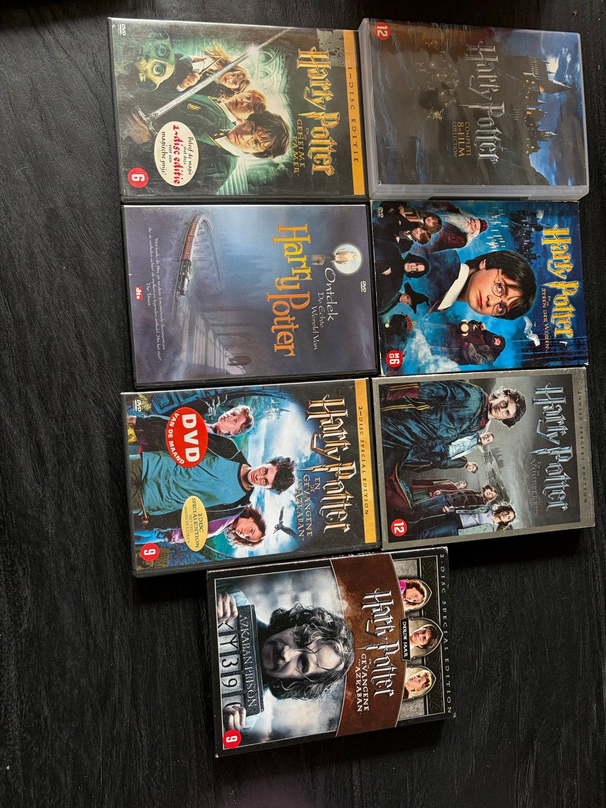 Harry Potter DVD Collectie - 7 films, Gebruikt, Speciale editie, Nederlands, Vanaf 6 jaar