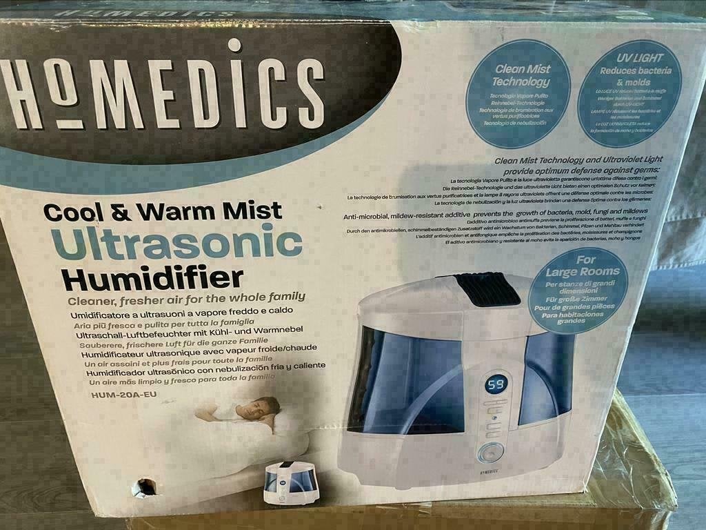 HoMedics HUM20A EU - Luchtbevochtiger nieuw in doos, Ophalen of Verzenden, Nieuw