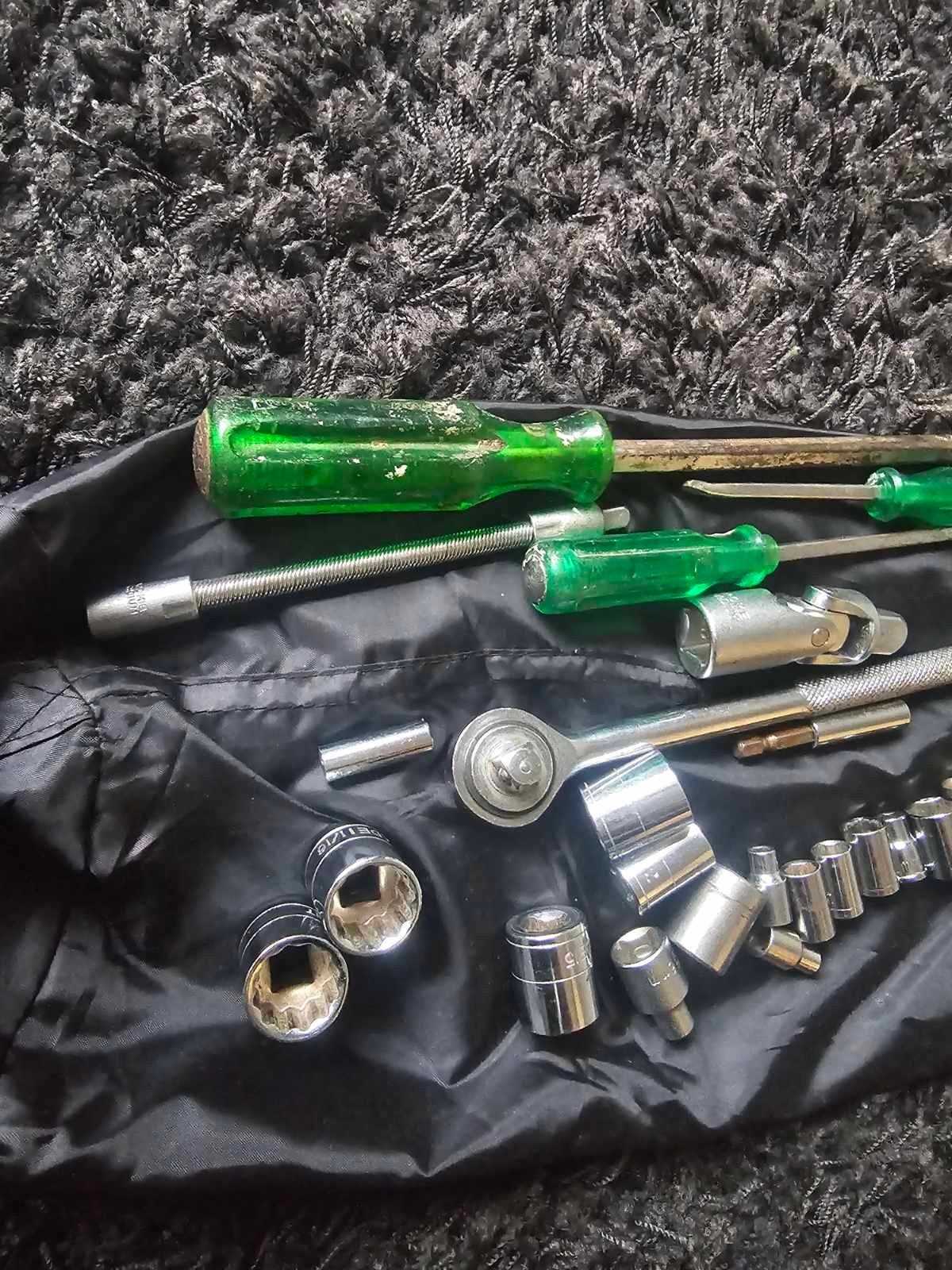 Ratelsleutel set met diverse opzetstukken, Ophalen, Gebruikt