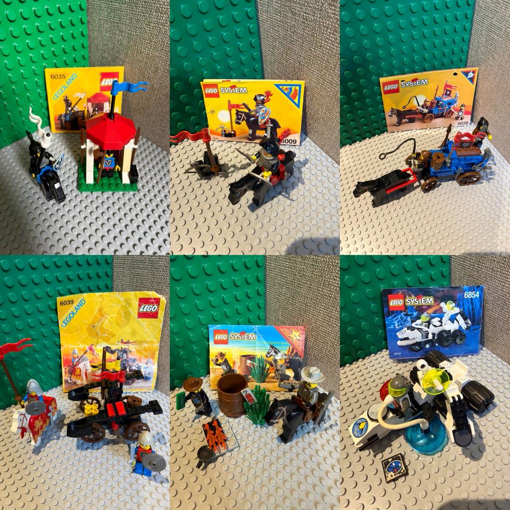 Lot van 6 complete LEGO sets (6035, 6039, 6009, 6038, 6854,, Kinderen en Baby's, Speelgoed | Duplo en Lego, Ophalen of Verzenden