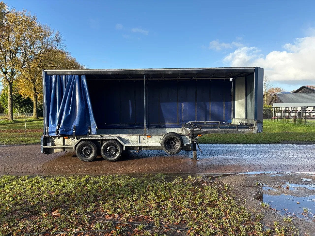 VELDHUIZEN Be oplegger 5.6 ton kuip met schuifzeilen, Auto's, Overige brandstoffen, Origineel Nederlands, Bedrijf, Aanhangers en Opleggers