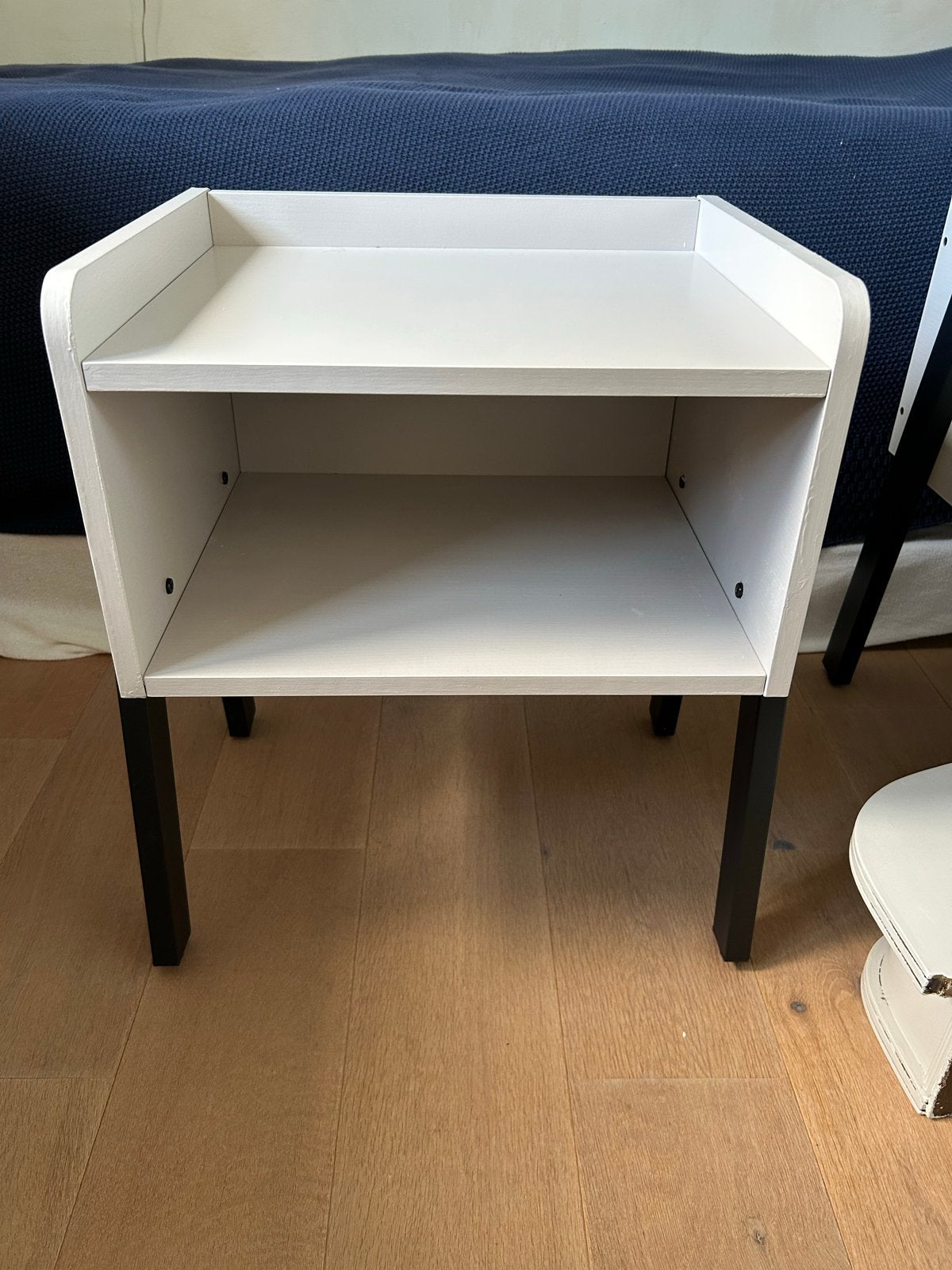 Set van 2 Industriële Nachtkastjes - Taupe, Huis en Inrichting, Slaapkamer | Nachtkastjes, Gebruikt, 55 tot 70 cm, Minder dan 45 cm
