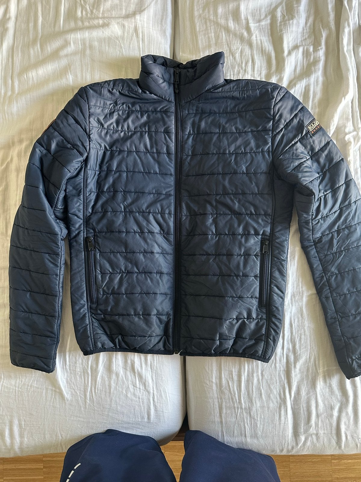 Napapijri zomer/herfstjas - Zeer goede staat, Ophalen of Verzenden, Zo goed als nieuw, Maat 46 (S) of kleiner, Blauw