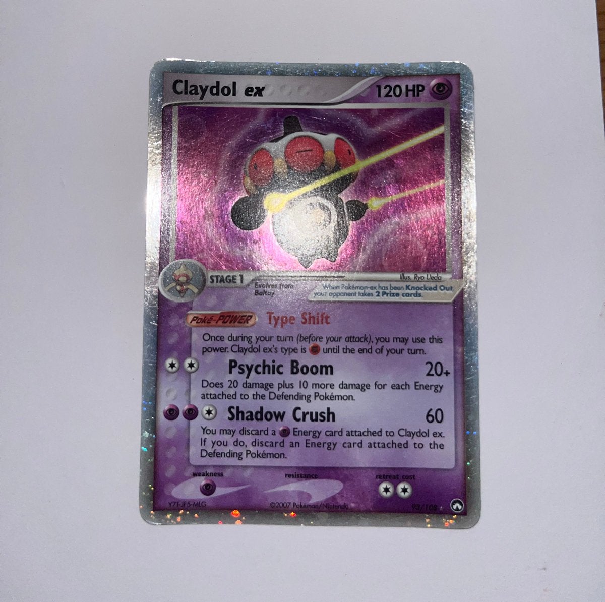 Claydol ex Pokémon kaart - Holo Foil 93/108, Ophalen of Verzenden, Gebruikt, Losse kaart, Foil