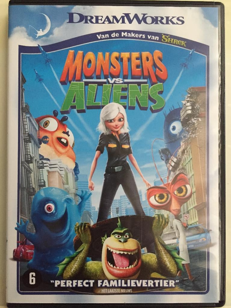 Monster vs Aliens, Cd's en Dvd's, Dvd's | Tekenfilms en Animatie, Alle leeftijden, Ophalen of Verzenden, Zo goed als nieuw, Amerikaans