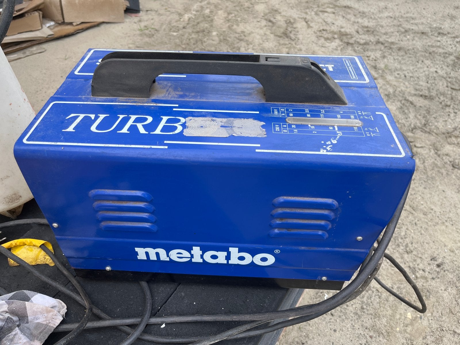 Metabo lasapparaat, Doe-het-zelf en Verbouw, Ophalen, Gebruikt, 150 tot 250 ampère, Elektroden
