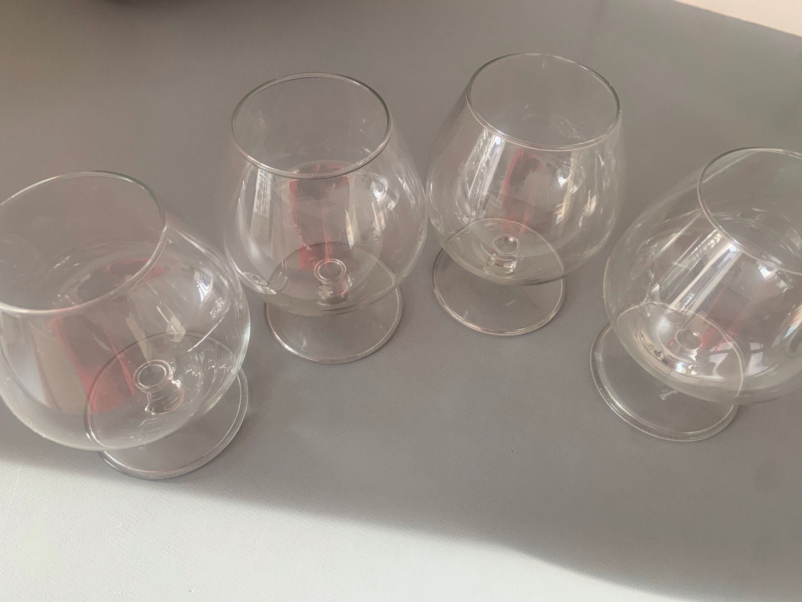 Set van 4 cognacglazen,als nieuw,0,50 euro per glas, Antiek en Kunst, Ophalen of Verzenden