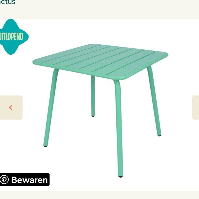 Maximavida groene tuintafel nieuw, Ophalen, Nieuw, Rechthoekig, Kunststof